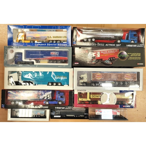 216 - Collection of trucks mint in very good to excellent boxes with scales 1:43, 1:50, 1:87 includes Auto... 