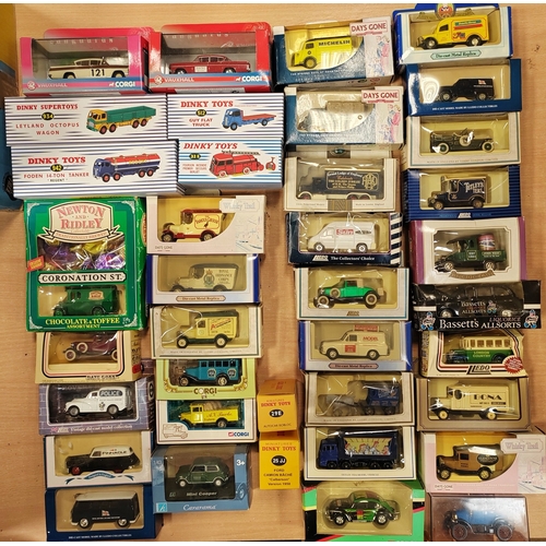 222 - Collection cars, buses, trucks etc. generally mint in mostly very good to excellent boxes with Corgi... 