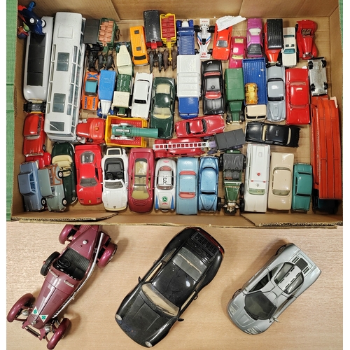 222 - Collection cars, buses, trucks etc. generally mint in mostly very good to excellent boxes with Corgi... 