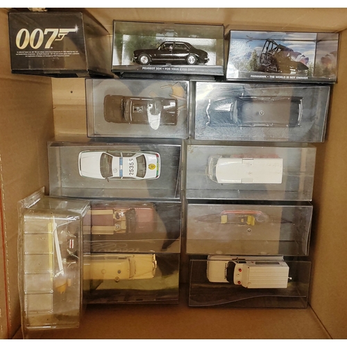 227 - Collection of magazine issue James Bond vehicles from Fabbri, includes Lotus Esprit Turbo 'For your ... 