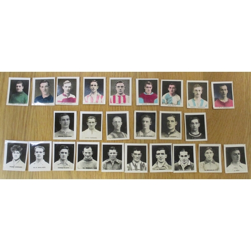 23 - Collection of photographic loose cards and trade cards including Magnet Library Footballers (9), Nel... 