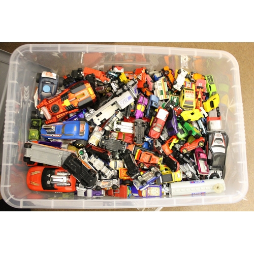 231 - Unboxed collection including ranges from Lledo, Hot Wheels, Tonka etc plus empty boxes generally goo... 