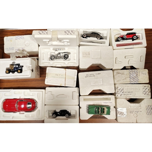 240 - Collection generally mint with Atlas Edition Classic Sports Cars, Edison Giocattoli, Lledo, Matchbox... 