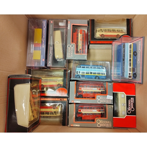 243 - Collection of buses generally mint in mostly good plus to very good boxes with Corgi, Great British ... 