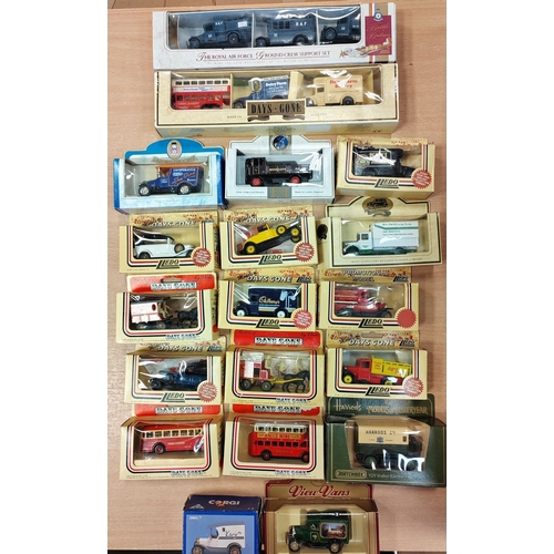 250 - Collection of cars, vans, buses, trams etc. generally mint in good to very good boxes with Corgi (5)... 