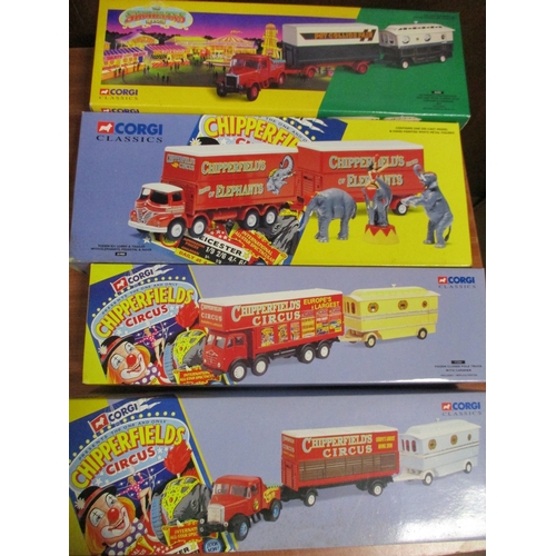 277 - Corgi. Collection of boxed Chipperfields Circus including Foden trailer with elephants, pedestal and... 