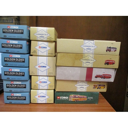 280 - Corgi. Boxed collection including Bedford No 19301, Burlingham Seagul No 97170, Burlington Trailways... 