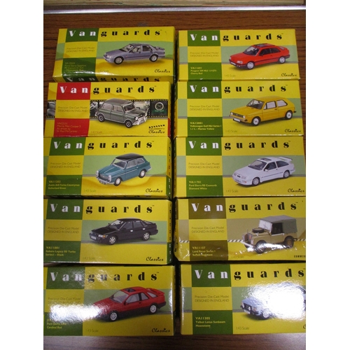 285 - Corgi. Collection of Vanguards including Drive Time, Ford, Land Rover, Vauxhall etc generally mint i... 