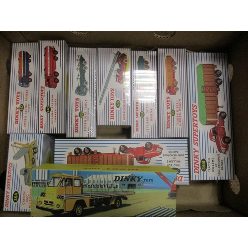 301 - Dinky. Collection of boxed recent re-issues including Camion Petrolier Saharien No 888, Citroen No 3... 