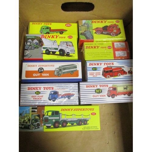 301 - Dinky. Collection of boxed recent re-issues including Camion Petrolier Saharien No 888, Citroen No 3... 