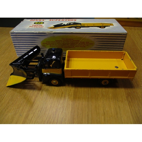 309 - Dinky. Pair of commercial vehicles with Mighty Antar low loader with propeller No 986 (wheel detache... 