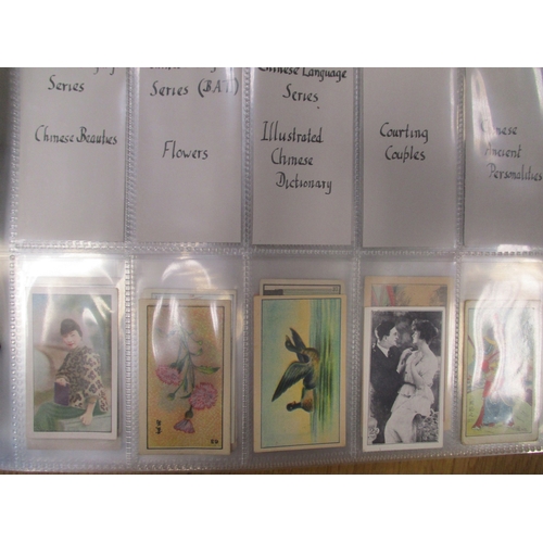 31 - East Asia collection in plastic sleeves including odds from BAT strange stories, Chinese girls (B), ... 