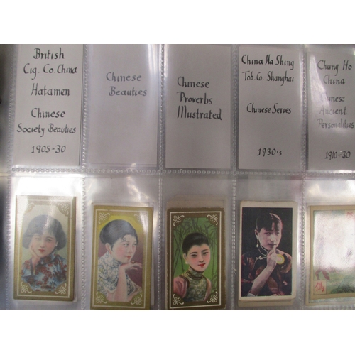 31 - East Asia collection in plastic sleeves including odds from BAT strange stories, Chinese girls (B), ... 