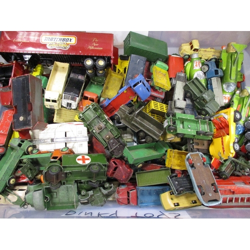 310 - Dinky. Unboxed collection including cars, lorries, military, UFO's, service vehicles etc generally g... 