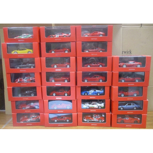 324 - Hot Wheels. Range of Ferrari racing and Formula 1 cars, produced by Ixo and Mattel, generally mint i... 