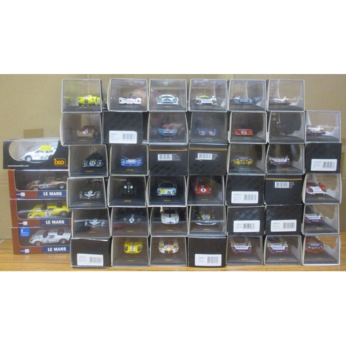 325 - Ixo. Range of die cast cars including Aston Martin Racing, Le Mans, Museum, etc, generally mint in n... 