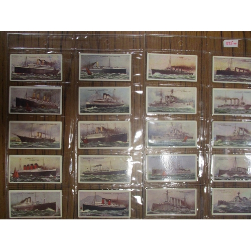 34 - Clarke. Complete set in plastic leaves, Marine series generally good. Cat. £550. (See photo) (R)