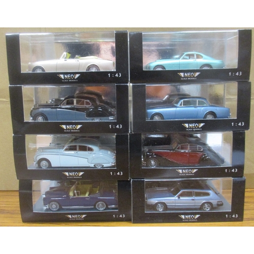 345 - Norev. Range of die cast cars, generally mint in excellent to near mint boxes, with 43140, 43141, 43... 