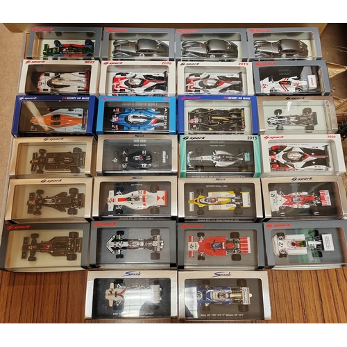 353 - Spark. Collection of Grand Prix and Le Mans cars generally mint in excellent to near mint boxes. Qty... 