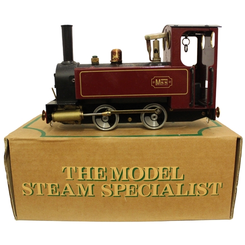 374 - The Model Steam Specialist. O gauge 0-4-0 maroon locomotive, near mint in excellent box, with boxed ... 