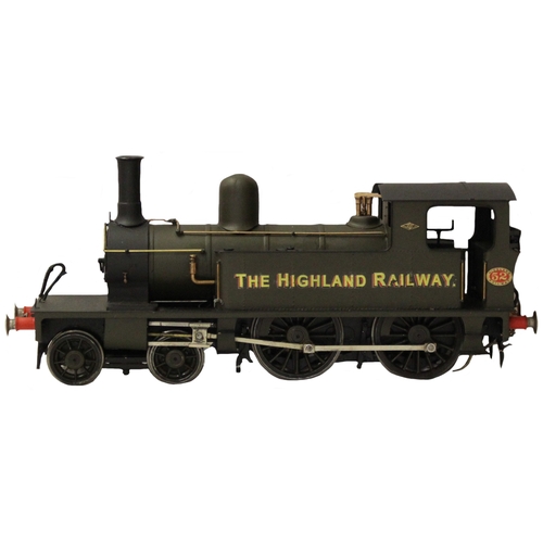 381 - O gauge. Scottish Scale Loco Works 4-4-0 green tank 'The Highland Railway' 52 excellent to near mint... 