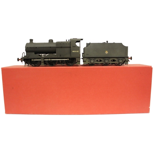 384 - Bachmann Brassworks. O gauge locomotive and tender 0-6-0 BR black weathered No.44441 near mint to mi... 