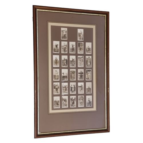 40 - Millhoff. De Reske. Famous Golfers complete set in frame generally good. GLASS WILL NOT BE POSTED. C... 