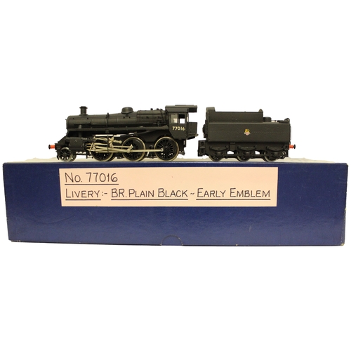 443 - DJH. OO gauge kit built K61 2-6-0 livery BR. plain black with early emblem locomotive and tender 770... 