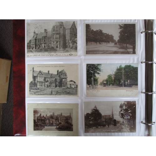 58 - Misc. coln. in 2 modern albums. Birmingham range (mainly central) but better cards noted of Edgbasto... 