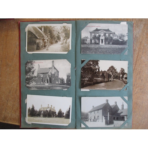 59 - Misc. coln. in old and modern albums. RPs of Preston Candover incl. The 'Purefoy' Arms (see photo) a... 