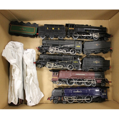 648 - Hornby Dublo. Collection of unboxed locomotives, majority steam with tenders plus tanks (3), tenders... 