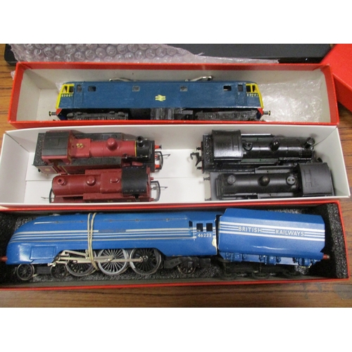 649 - Hornby Dublo. Collection of locomotives including boxed City of London 46245 4-6-2 No 2226, tank 480... 