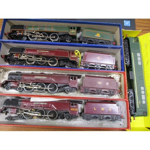 650 - Hornby Dublo. Collection of steam locomotives with tenders in reproduction boxes including City of G... 