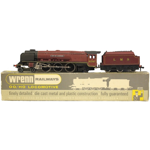 737 - Wrenn. OO gauge steam locomotive with tender City of Liverpool 7P 6247 4-6-2 in Green Great Snipe bo... 