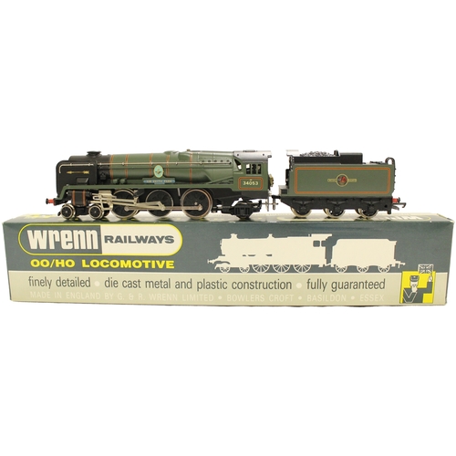 740 - Wrenn. Sir Keith Park W2269 4-6-2 locomotive No.34053 and tender BR green golden arrow mint in excel... 