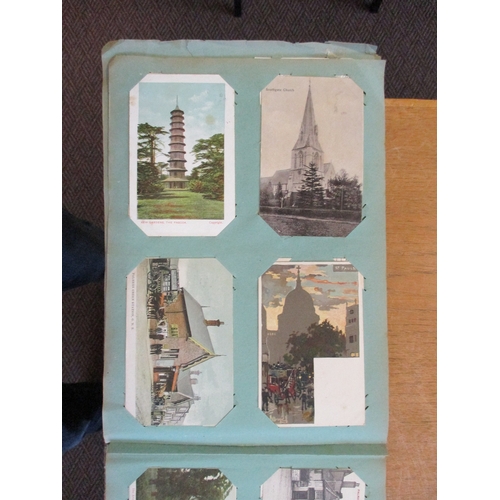 77 - Misc. coln. in 2 old albums. General London views incl. London Types 'Celesque' series, Zoo and exhi... 