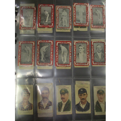 9 - Collection of odds in album including Allen & Ginter The World's Champions (6), American Tobacco Co ... 