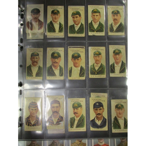 9 - Collection of odds in album including Allen & Ginter The World's Champions (6), American Tobacco Co ... 