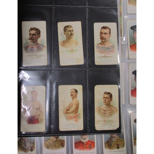 9 - Collection of odds in album including Allen & Ginter The World's Champions (6), American Tobacco Co ... 