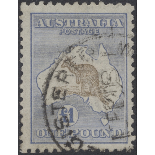 114 - Australia. Impressive KGV-KGVI U/FU coln on hingeless album leaves. Strength in 'Roos incl 1913-14 s... 