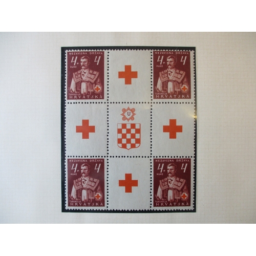 108 - Red Cross. European Red Cross issues, mostly M/UM, nicely presented on album leaves and worldwide ra... 