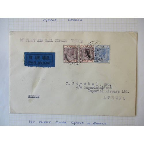 120 - Cyprus. QV-QEII postal history coln in 11 folders, stockbooks and loose. A focus on Cyprus pmks, wit... 