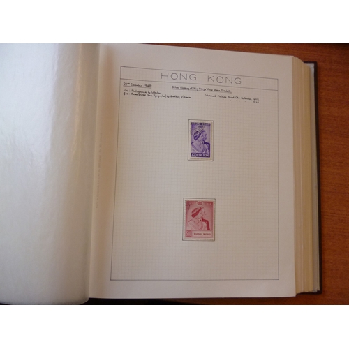 125 - Hong Kong. KGVI-QEII U coln in 1 SG Devon album and 2 stockbooks, incl 1938-41 set, 1938-47 P.dues s... 