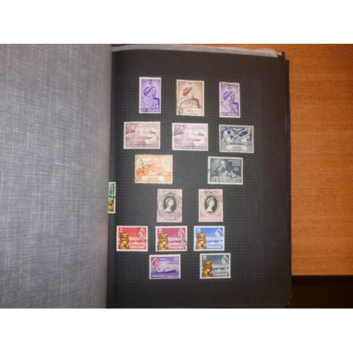 142 - Singapore. 1948 to 2000s used coln in 3 albums, incl 1948 set, 1948 SJ £1, 1955-9 set, 1962-6 set, f... 