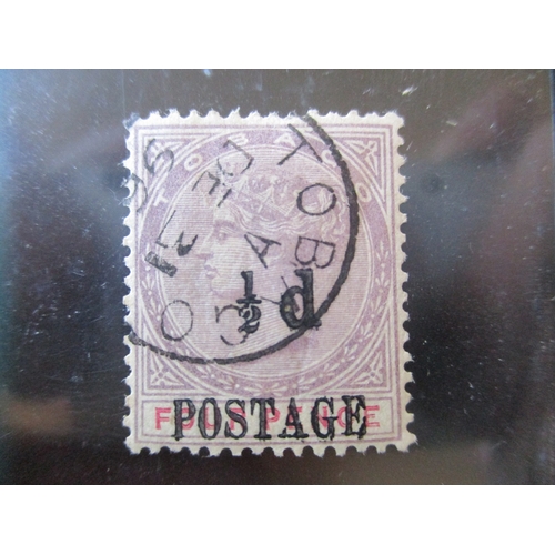 145 - Trinidad and Tobago. Useful M/U range on album leaves and dealer cards, incl 1883 Tobago 2½d on 6d s... 