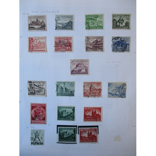 164 - Germany. Early to modern M/U accum in album and loose leaves. Range of early issues, Weimar, Third R... 