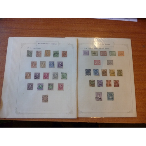 179 - Netherlands. Early to modern M/U coln on album leaves, incl 1852-63 Posthorn vals to 15c with a wide... 