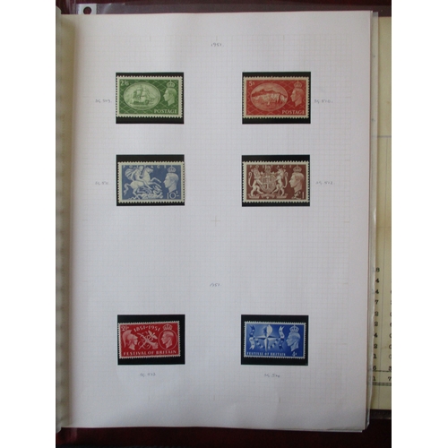 194 - QV-QEII M/U coln in approx 10 vols and stockbooks. Incl 1840 1d blacks U (x3), 1840 2d blues U (x2),... 