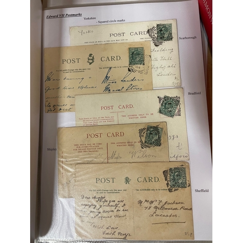 209 - KEVII-QEII coln of covers and cards in 2 large binders with good range of pmks and slogan cancels. V... 