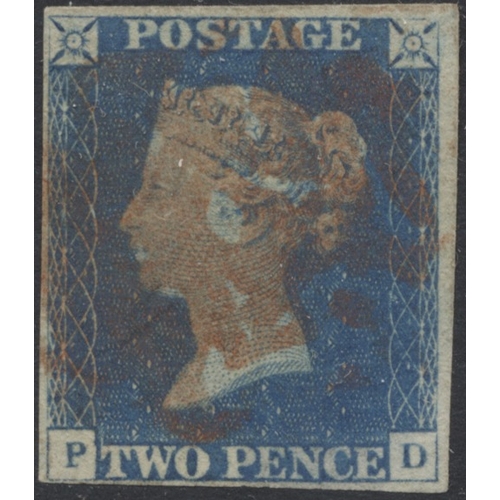 211 - QV M/U coln in album. 1840 1d blacks U (x15, mostly 3-4 margins in mixed condition), 1840 1d black U... 